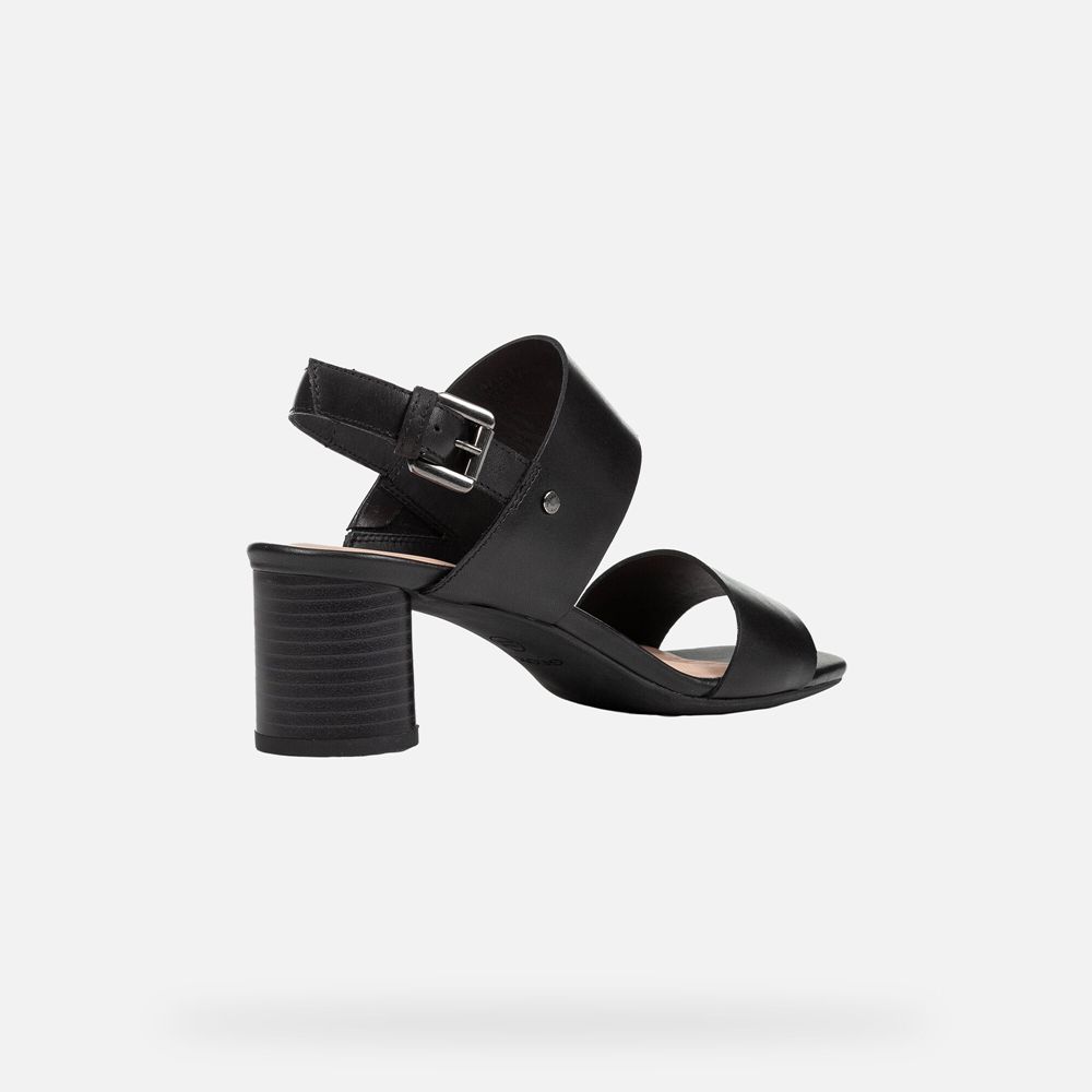 Geox Bayan Sandalet Siyah - Ortensia - MBI-341958